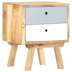 vidaXL 285858 - Table de chevet 40 x 35 x 50 cm Bois de manguier solide