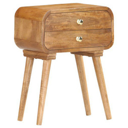 vidaXL 285851 - Table de chevet 43 x 30 x 58 cm Bois de manguier massif