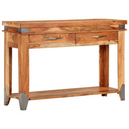 vidaXL 338469 - Table console 110x34x74 cm Bois dacacia massif
