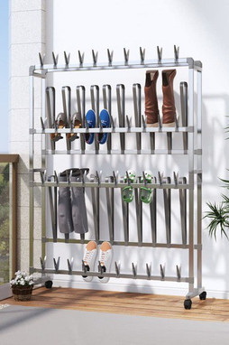 vidaXL 344370 - Étagère à chaussures avec roulettes é 89x27x120 cm
