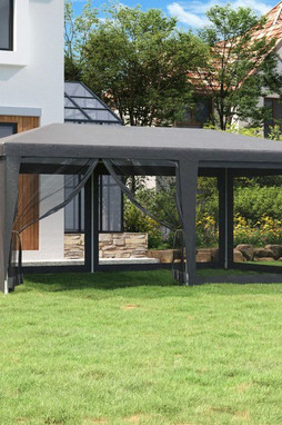 vidaXL 319259 - Tente de fête avec 6 parois latérales en maille 6x4m