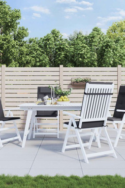 vidaXL 361875 - Coussins de chaise à dossier haut lot de 4 anthracite