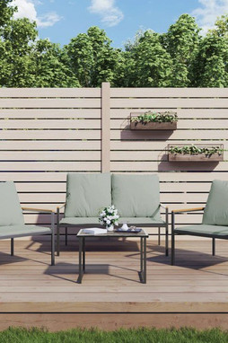 vidaXL 364110 - Salon de jardin avec coussins 3 pcs anthracite acier