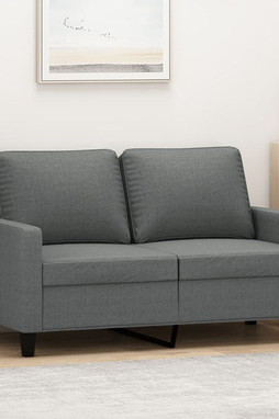 vidaXL 359156 - Canapé à 2 places foncé 120 cm Tissu