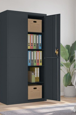 vidaXL 339755 - Classeur anthracite 90x40x180 cm Acier
