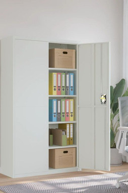 vidaXL 339769 - Classeur gris clair 105x40x180 cm acier