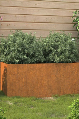 vidaXL 821556 - Jardinière 62x30x29 cm acier corten
