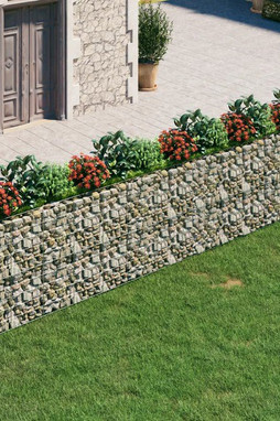vidaXL 152038 - Lit surélevé à gabion Fer galvanisé 540x50x100 cm
