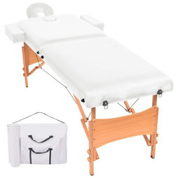 vidaXL 110150 - Table de massage pliable à 2 zones 10 cm dépaisseur