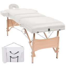 vidaXL 110152 - Table de massage pliable à 3 zones 10 cm dépaisseur