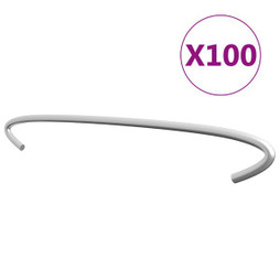 vidaXL 145624 - Crochets de gabion 100 pcs Acier galvanisé 40 cm