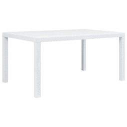 vidaXL 45604 - Table de jardin 150x90x72 cm Plastique Aspect de rotin