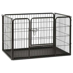 vidaXL 170575 - Parc pour chiots Acier 91,5x59x61 cm