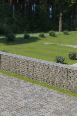 vidaXL 143588 - Mur à gabion avec couvercles Acier galvanisé 900x50x100 cm
