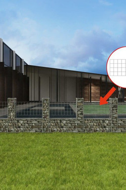 vidaXL 142547 - Panier de gabion en forme de U Acier galvanisé 570x20x100 cm