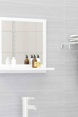 vidaXL 804553 - Miroir de salle de bain 40x10,5x37 cm Bois d’ingénierie