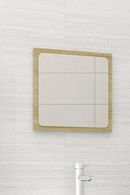 vidaXL 804601 - Miroir de salle de bain Chêne sonoma 40x1,5x37 cm Aggloméré