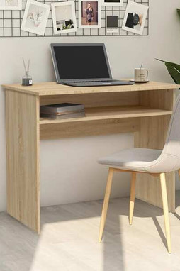 vidaXL 801173 - Bureau Chêne sonoma 90x50x74 cm Bois dingénierie