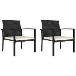 vidaXL 315110 - Chaises à manger de jardin lot de 2 Résine tressée