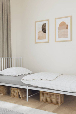 vidaXL 350926 - Cadre de lit métal sans matelas et tête de lit blanc 100x200 cm