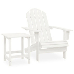 vidaXL 315919 - Chaise de jardin Adirondack avec table Bois de sapin