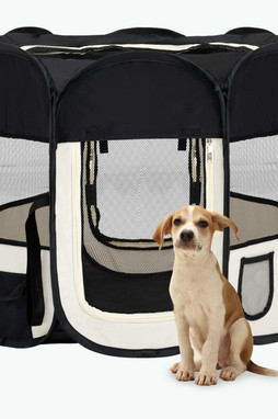 vidaXL 171005 - Parc pour chiens pliable avec sac de transport 90x90x58 cm