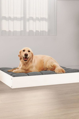vidaXL 820857 - Lit pour chien 71,5x54x9 cm Bois de pin solide