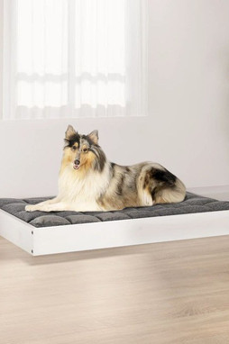 vidaXL 820862 - Lit pour chien 91,5x64x9 cm Bois de pin solide