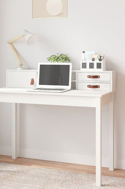 vidaXL 823530 - Bureau 110x50x93 cm Bois massif de pin