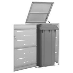 vidaXL 149558 - Abri pour poubelle 69x77,5x112,5 cm Inox
