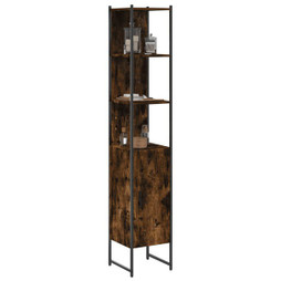 vidaXL 842473 - Armoire de bain chêne fumé 33x33x185,5 cm bois dingénierie