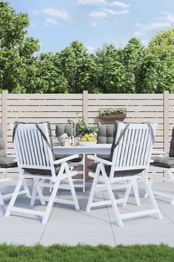vidaXL 377676 - Coussins de chaise à dossier bas lot de 6 gris tissu oxford