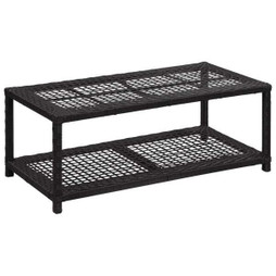 vidaXL 46978 - Banc à chaussures 80x40x30 cm Résine tressée