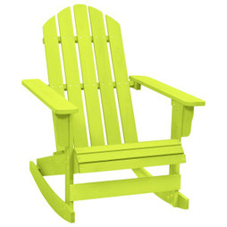 vidaXL 315886 - Chaise à bascule de jardin Adirondack bois de sapin massif vert