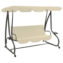 vidaXL 313337 - Balancelle dextérieur avec auvent sable