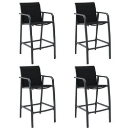 vidaXL 48117 - Chaises de bar de jardin lot de 4 Textilène