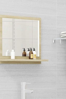 vidaXL 804556 - Miroir salle de bain chêne sonoma 40x10,5x37cm Bois ingénierie