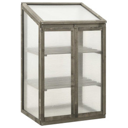 vidaXL 314849 - Serre 60x45x100 cm Bois de sapin
