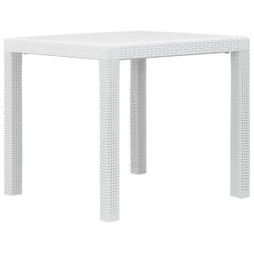 vidaXL 45601 - Table de jardin 79x79x72 cm Plastique Aspect de rotin