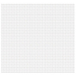 vidaXL 142286 - Clôture de jardin sertie Acier inoxydable 50x50 cm 11x11x2 mm