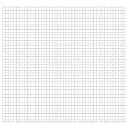 vidaXL 142290 - Clôture de jardin sertie Acier inoxydable 50x50 cm 31x31x3 mm