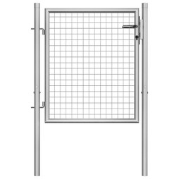vidaXL 144755 - Porte de jardin Acier galvanisé 105x125 cm é