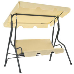 vidaXL 45350 - Balancelle de jardin crème 170 x 110 x 153 cm