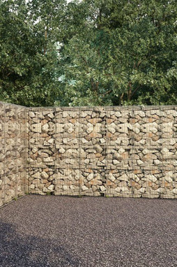 vidaXL 144916 - Mur à gabion avec couvercles Acier galvanisé 900x50x200 cm