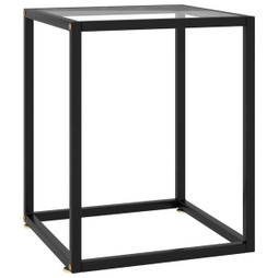 vidaXL 322907 - Table basse avec verre trempé 40x40x50 cm