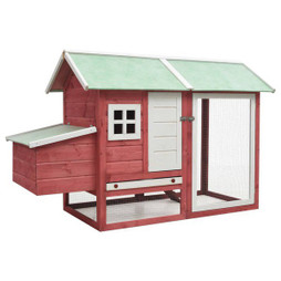 vidaXL 170863 - Poulailler 170x81x110 cm Bois de pin massif et sapin
