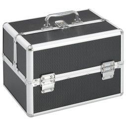 vidaXL 91829 - Mallette à maquillage 22x30x21 cm Aluminium
