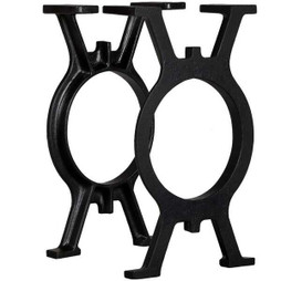 vidaXL 245428 - Pied de banc 2 pcs Cadre en O Fonte