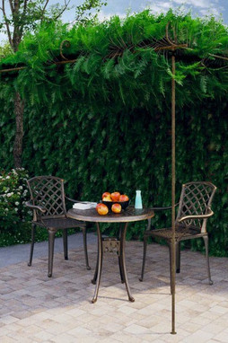 vidaXL 313997 - Pergola de jardin Marron antique 3x3x2,5 m Fer