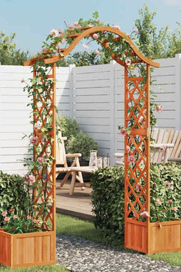 vidaXL 316388 - Pergola de jardin avec jardinière Bois pin massif